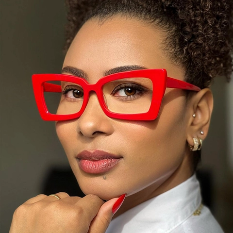 Occhiali Da Sole Quadrati Retro Cat Eye Montatura PC Lente AC UV400 Anti Luce Blu Per Donne Uomini Moda Viaggio