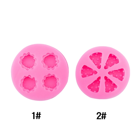 Silicone Mold For Mini Cheese Cake Cookie Flower Shapes DIY Aromatherapy Candle Soap Decoration Realistic Baking Tools