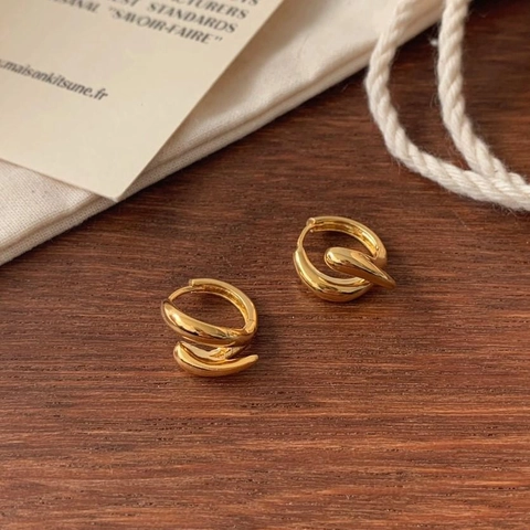Orecchini A Cerchio In Argento Sterling 925 Da Donna Design A Croce Intrecciata Minimalista Gioielli Geometrici
