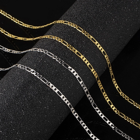 Χάλκινη Αλυσίδα Curb Διπλής Όψης Επίπεδη Cuban Link Για Κατασκευή Κοσμημάτων DIY Αξεσουάρ Σε Καρούλι Κλασικό