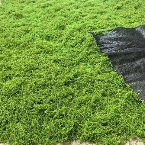 Artificial Moss Mat Realistic Synthetic Turf For Bonsai Landscape Decor Multicolored Thickened Nylon Flocking Patch