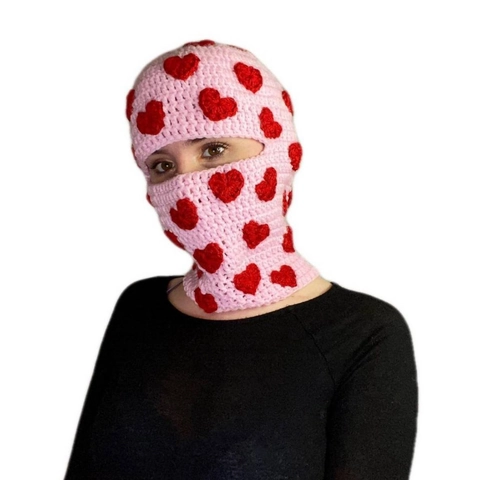Passamontagna In Maglia Maschera Integrale Uncinetto Fatto A Mano Inverno Caldo Antivento Cappello Divertente