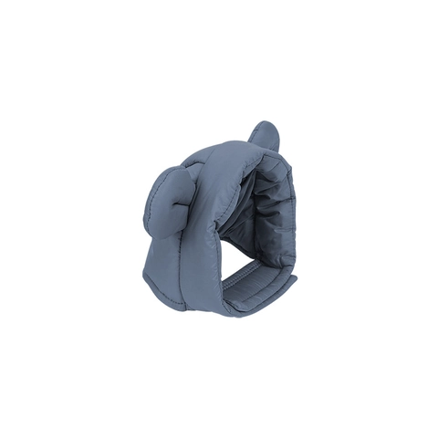 Pet Warm Hat Quilted Bear Ears Winter Windproof Headwear For Dogs Cats Small Medium Cute Solid Color Accessory