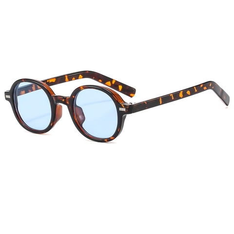Retro Rundrahmen Sonnenbrille PC Material UV Schutz Vintage Oval Sonnenbrille Für Outdoor Reisen Party Unisex