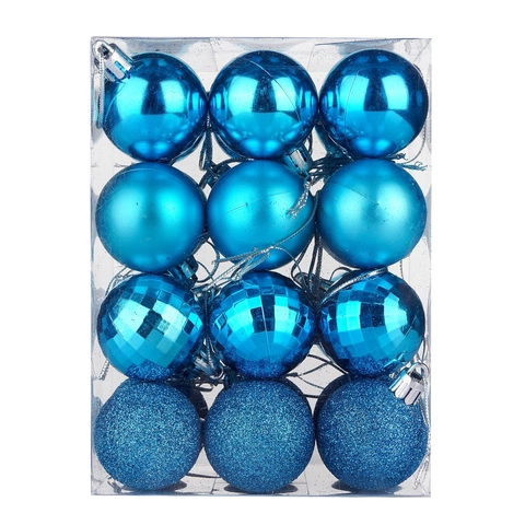 Palline Di Natale In Plastica Galvanizzata Multi Superficie Lucida Opaca Brillante Per Albero Di Natale