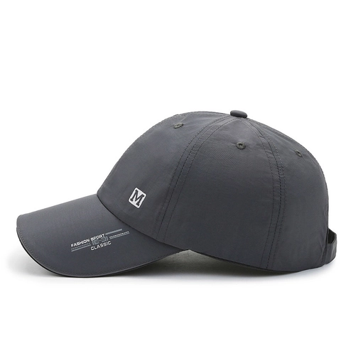 Gorra De Béisbol Unisex Secado Rápido Malla Transpirable Para Deportes Aire Libre Pesca Bordado Letra M Ajustable