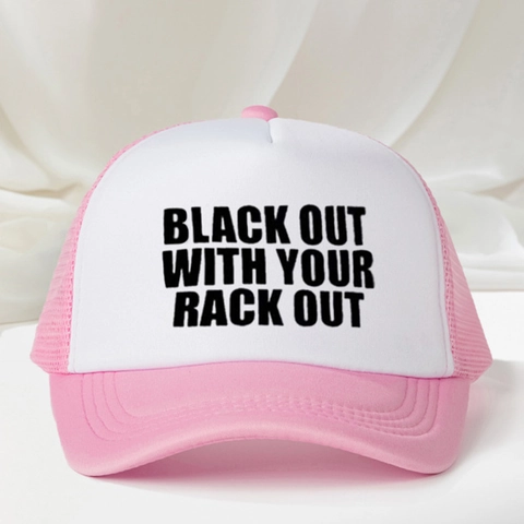 Cappello Trucker Rete Regolabile Traspirante Stampa Slogan Outdoor Streetwear Cappellino Da Baseball Per Uomini Donne
