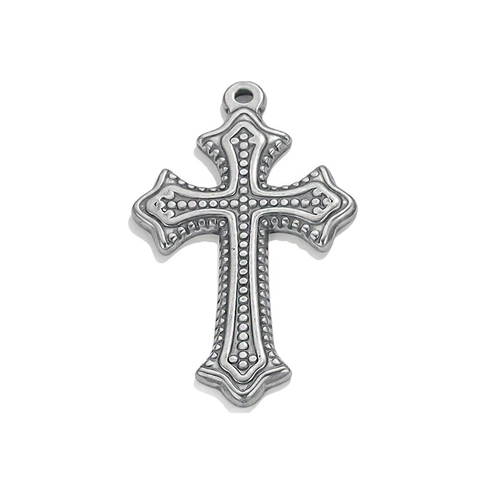 Collar Con Colgante De Cruz De Acero Inoxidable Retro Para Hombre Mujer Gótico Céltico Religioso Joyería Vintage