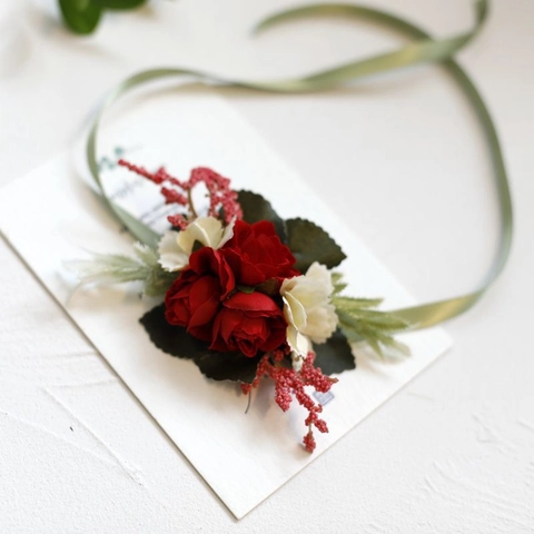 Flor De Simulación Para Novia Y Damas De Honor Flor De Muñeca Accesorios De Boda