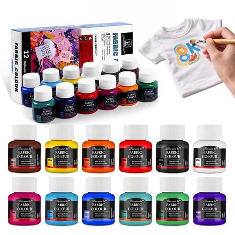 Professional Art Paint Multi Surface Acrylic Glass Fabric Water Color Paints For Student Artist DIY Craft Painting Fast Drying