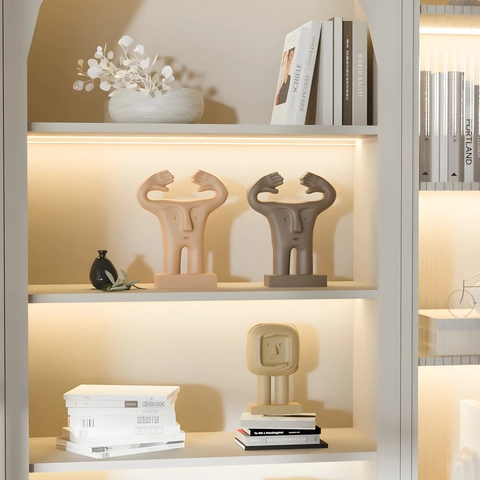 Stampo In Silicone Figura Umana Astratta Per Ornamento Resina Gesso Braccia Multiple Moderno Minimalista Statua