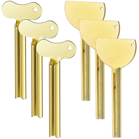 Manual Toothpaste Squeezer Zinc Alloy Iron Metal Key Shape Tube Wringer For Cosmetic Hair Dye Bathroom Accessories