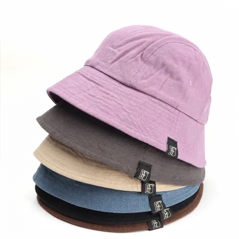 Cappello Pescatore In Tela Di Cotone Pieghevole Coulisse Regolabile Protezione Solare Outdoor Stile Vintage Casual Per Donna