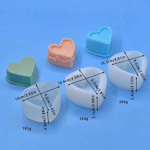 Herzform Silikon Kuchenform DIY Backwerkzeug Für Schokolade Mousse Seife Kerze Machen Herz Dekorative