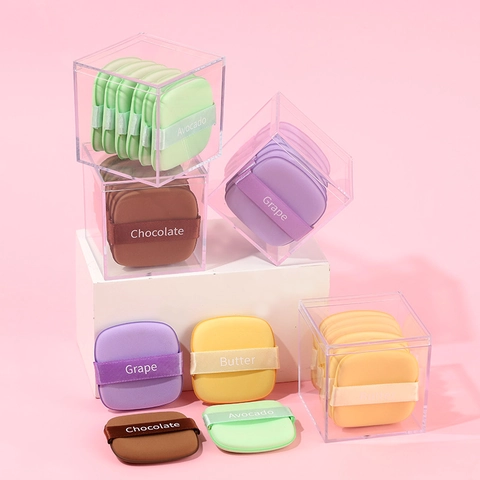 Soft Makeup Puffs Hydrophilic Non-Latex Sponge Dry Wet Use Foundation Base Applicator For BB Cream Square Shape