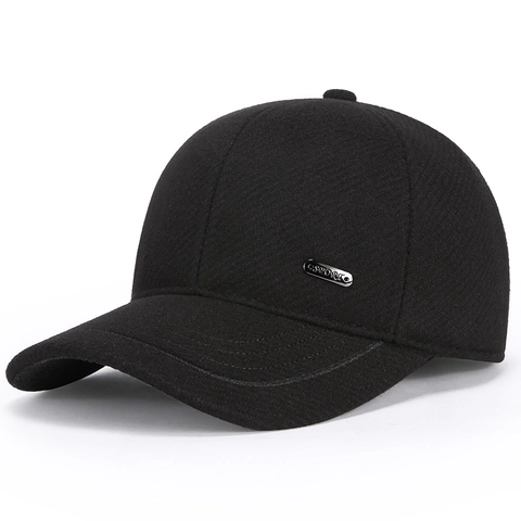 Cappello Da Baseball Invernale In Lana Con Protezione Per Le Orecchie Berretto Sportivo Caldo Da Esterno Regolabile