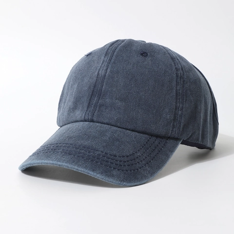 Vintage Washed Cotton Baseball Cap For Men Women Retro Distressed Denim Hat Adjustable Breathable Casual Solid Color
