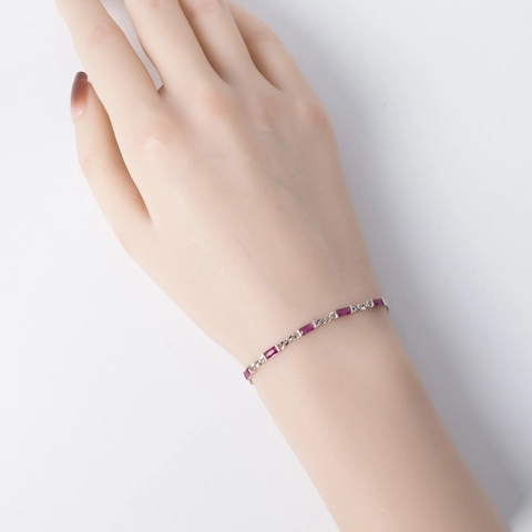 Vintage 925 Sterlingsilber Rechteckiges Zirkonia Armband Für Damen Vergoldet Eleganter Schmuck Hochzeit Bankett Geschenk