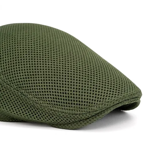 Casquette Ivy En Maille Respirante Pour Hommes Été Légère Plate Protection Solaire Extérieure Ajustable Décontractée