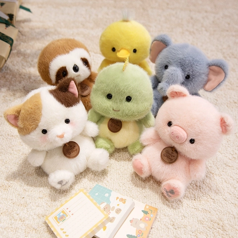 Süßes Tier Plüschtier Puppe Weich Duftend Kawaii Sitzend Panda Hase Pinguin Elefant Dinosaurier Kinder Geschenk Deko