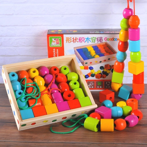 Ξύλινες Χάντρες Montessori Ζώα Αλφάβητο Αριθμοί Αναγνώριση Εκπαιδευτικά Μπλοκ Για Νήπια Πρώιμη Μάθηση