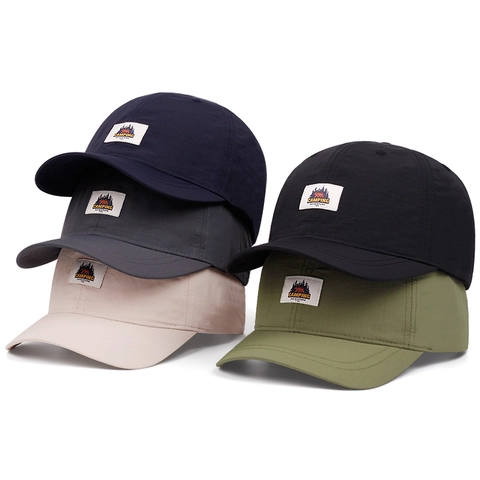 Quick Dry Short Brim Baseball Cap Outdoor Camping Adventure Bear Print Sun Hat For Women Men Adjustable Casual Sport Hat