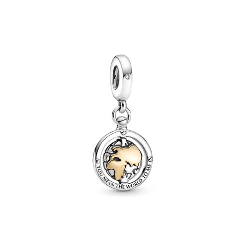 DIY Jewelry Charms Pendants Copper Plated Silver Rose Gold Heart Wings Globe Cassette Tape For European Style Bracelets Accessories Women