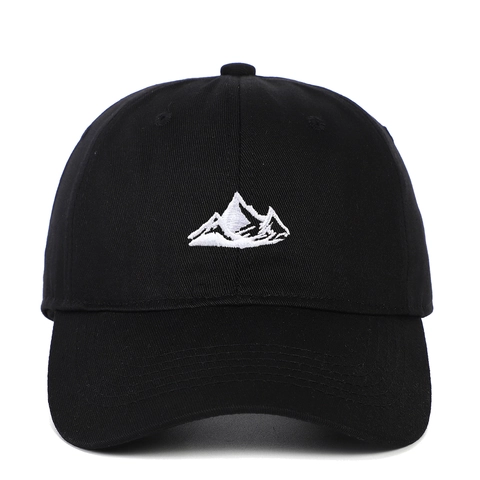 Mountain Stickerei Baumwolle Baseballkappe Verstellbare Gebogene Krempe Atmungsaktiv Sonnenschutz Sport Hut Herren Damen