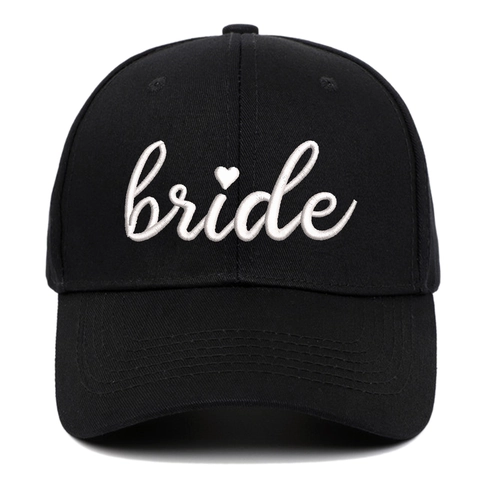 Cappello Da Baseball Sposa Cotone Ricamato Berretto Parasole Regolabile Per Matrimonio Festa Di Addio Al Nubilato