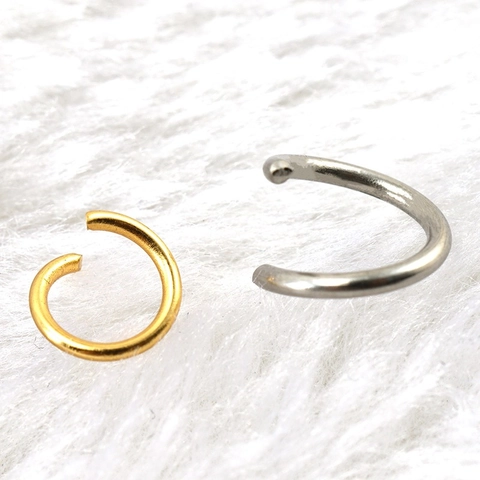 Open Jump Rings Stainless Steel Vacuum Plated 18K Gold Color DIY Jewelry Findings For Bracelet Necklace Making Accessories