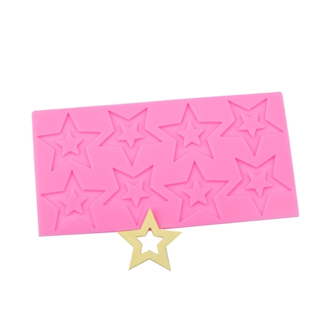 Stampo Silicone Stella Decorazione Torte Fondant Cioccolato Resina Argilla DIY Strumento Cottura Flessibile