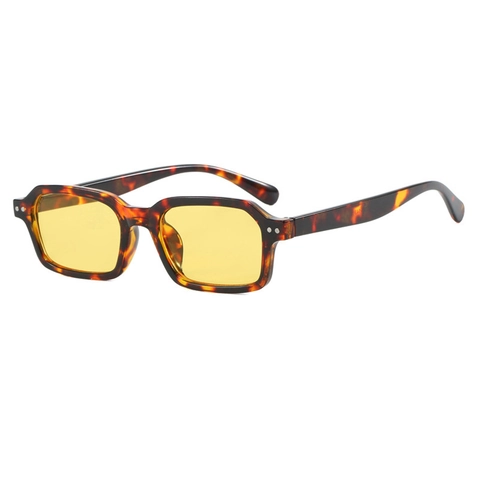 Vintage Rectangle Sunglasses For Women And Men UV400 Protection Retro Square PC Frame Fashion Streetwear Eyewear