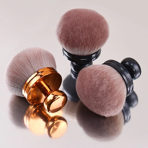 Paddenstoelvormige Make-up Kwast Synthetische Vezel Poeder Foundation Draagbaar Zacht Professioneel Cosmetisch Accessoire