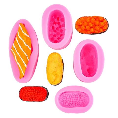 Sushi Salmon Fish Roe Sea Urchin Shaped Silicone Mold For Baking Fondant Cake Chocolate Handmade Soap Candle DIY Crafting