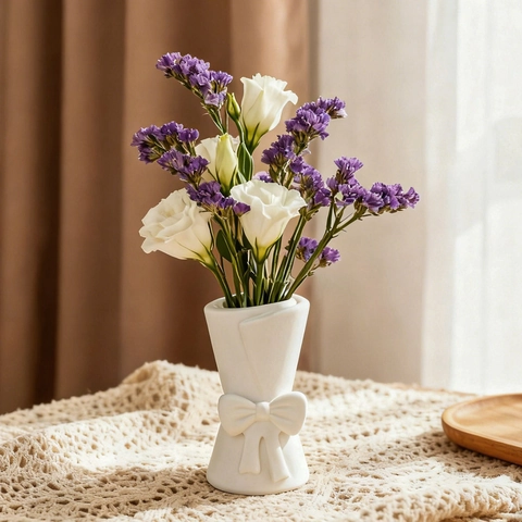 Silikonform Schleife Blumenstrauß Vase Für DIY Handgefertigt Gips Aromatherapie Kerze Ornament Handwerk Werkzeug