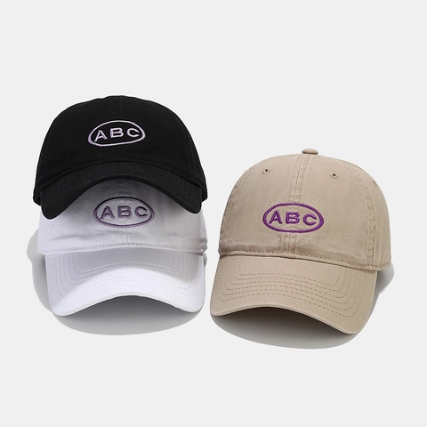 Cappello Da Baseball In Cotone Con Ricamo ABC Per Uomo Donna Fibbia In Metallo Regolabile Cappello Sole Vintage