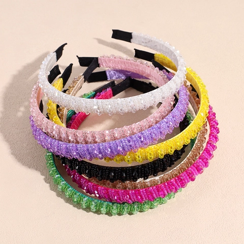 Barok Strass Gekruinde Haarband Vintage Kristal Pavé Antislip Haarband Elegante Glinsterende Haarhoepel Voor Vrouwen Meisjes Modeaccessoires