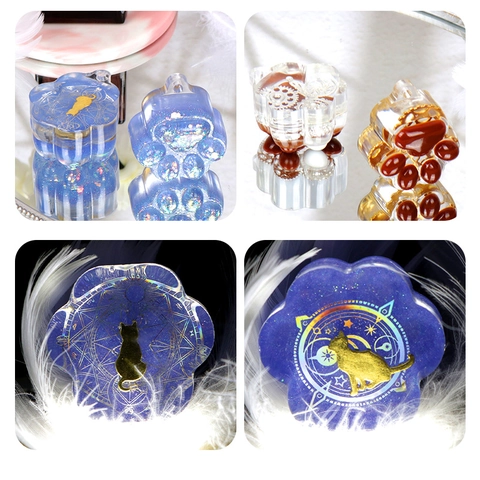 Cat Claw Heart Silicone Mold Mirror Surface For DIY Resin Casting Pendant Keychain Jewelry Making Craft Supplies