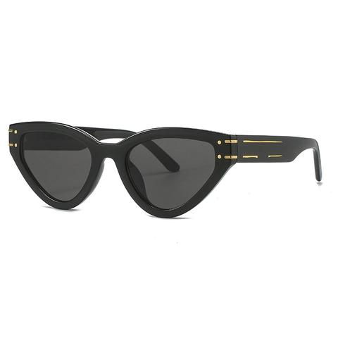 Occhiali Da Sole Occhio Di Gatto Moda Retrò Protezione UV400 Montatura PC Lenti AC Decorazione In Metallo Per Donna