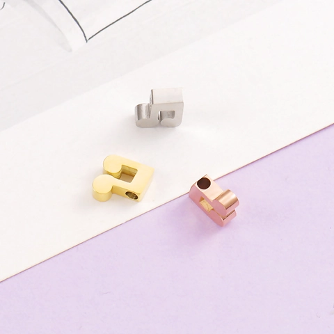 Musical Note Charms Mirror Polished 304 Stainless Steel Small Hole Beads For DIY Jewelry Making Accessories