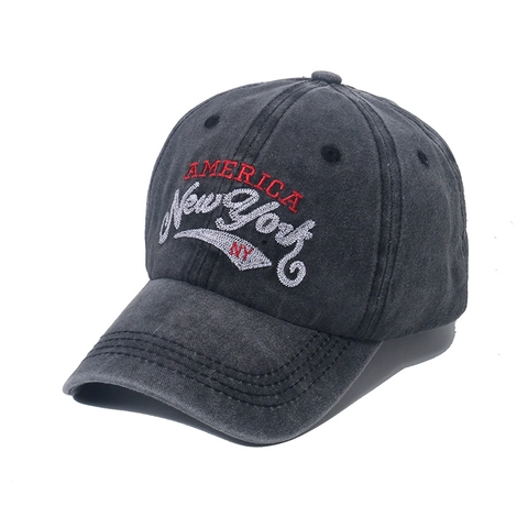 Cappellino Da Baseball Ricamato America New York NY Cotone Lavato Cappello Da Sole Sport Vintage Per Uomo Donna Regolabile