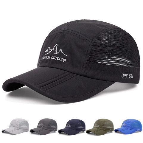 Cappellino Da Baseball Asciugatura Rapida UPF 50 Protezione Solare Pieghevole Mesh Traspirante Sport All Aperto Unisex