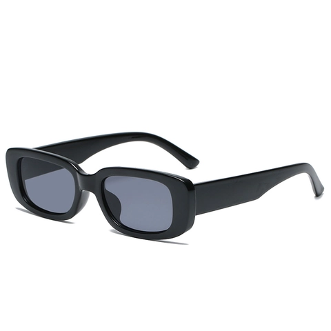 Mode Rechteck Sonnenbrille Retro Kleiner Rahmen UV400 Schutz PC Material Trendy Punk Stil Unisex