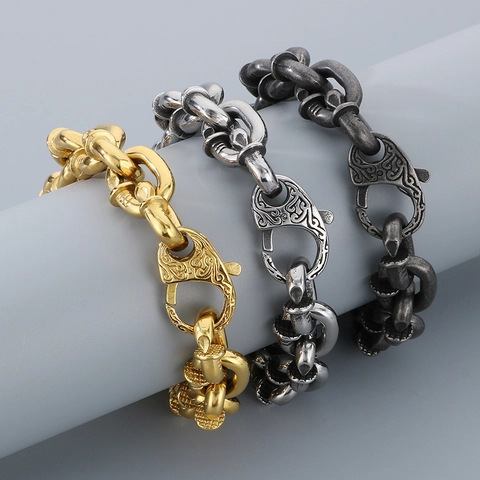 Joyería De Collar Y Pulsera De Acero Inoxidable Con Remaches De Clavos Estilo Hip Hop Rock Punk Cadena Gruesa Para Hombre Mujer