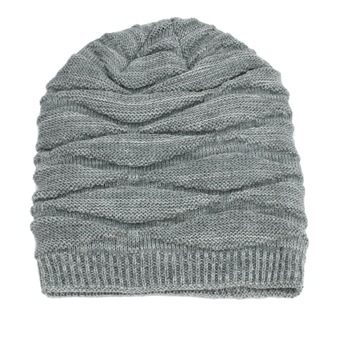 Gorro De Invierno Punto Acrílico Forro Polar Cálido Cortavientos Patrón Rombos Color Mixto Gorra Para Hombres Y Mujeres