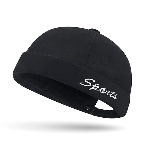 Gorro Docker De Algodón Vintage Gorra Sin Visera Con Bordado Sports Ajustable Retro Streetwear Para Hombres Mujeres
