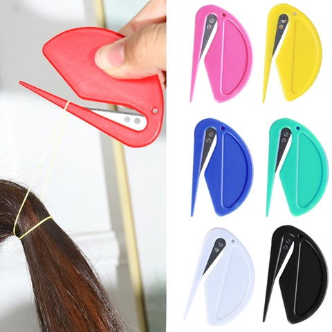 Portable Safe Elastic Band Cutter Plastic Hair Tool Letter Opener Multi Functional Mini Utility Cutting Tool