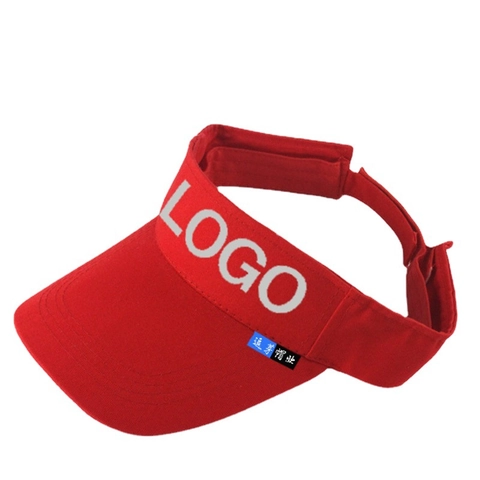 Visière De Soleil En Coton Réglable Chapeau Sans Top Sport Tennis Casquette Unie Pour Adultes Et Enfants