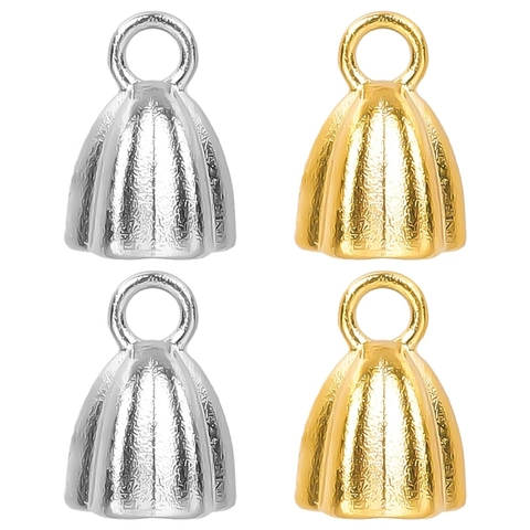 Accesorios De Colgante Geométricos De Acero Inoxidable 304 DIY Collares Chapado En Oro Loto Texturizado Accesorios De Joyería