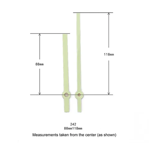 Agujas De Reloj Luminosas De Aluminio Fluorescentes Hora Y Minuto Para Reparación De Reloj De Pared DIY